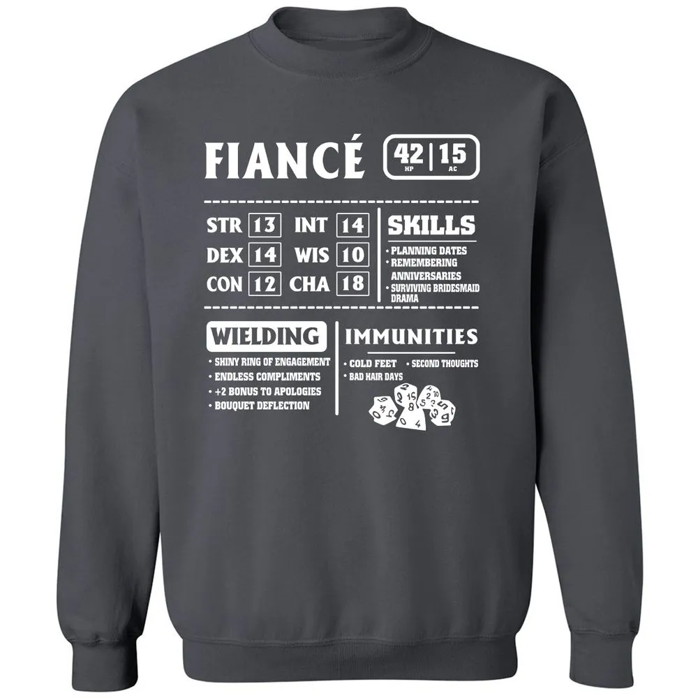 Fiance Stats Classic Unisex Sweatshirt - Charcoal - 7