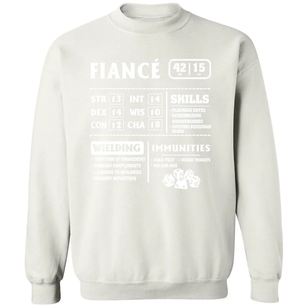Fiance Stats Classic Unisex Sweatshirt - White - 12