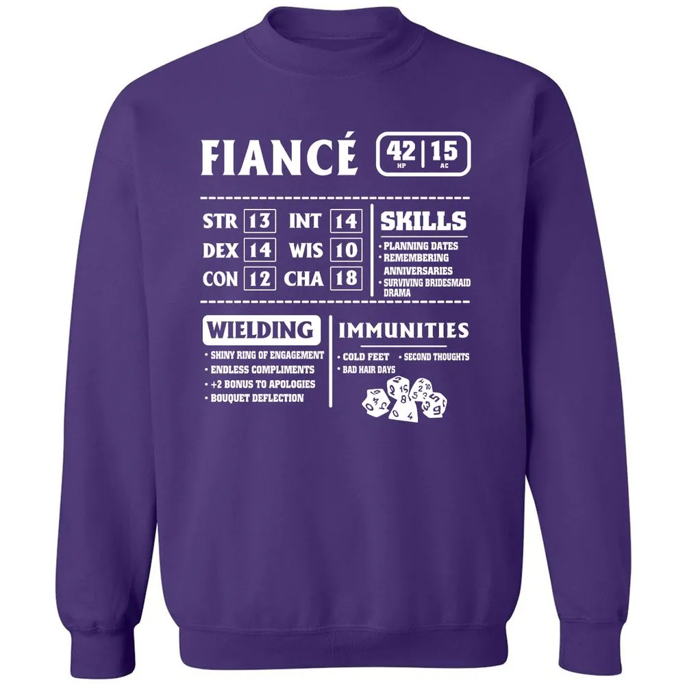 Fiance Stats Classic Unisex Sweatshirt - Purple - 6