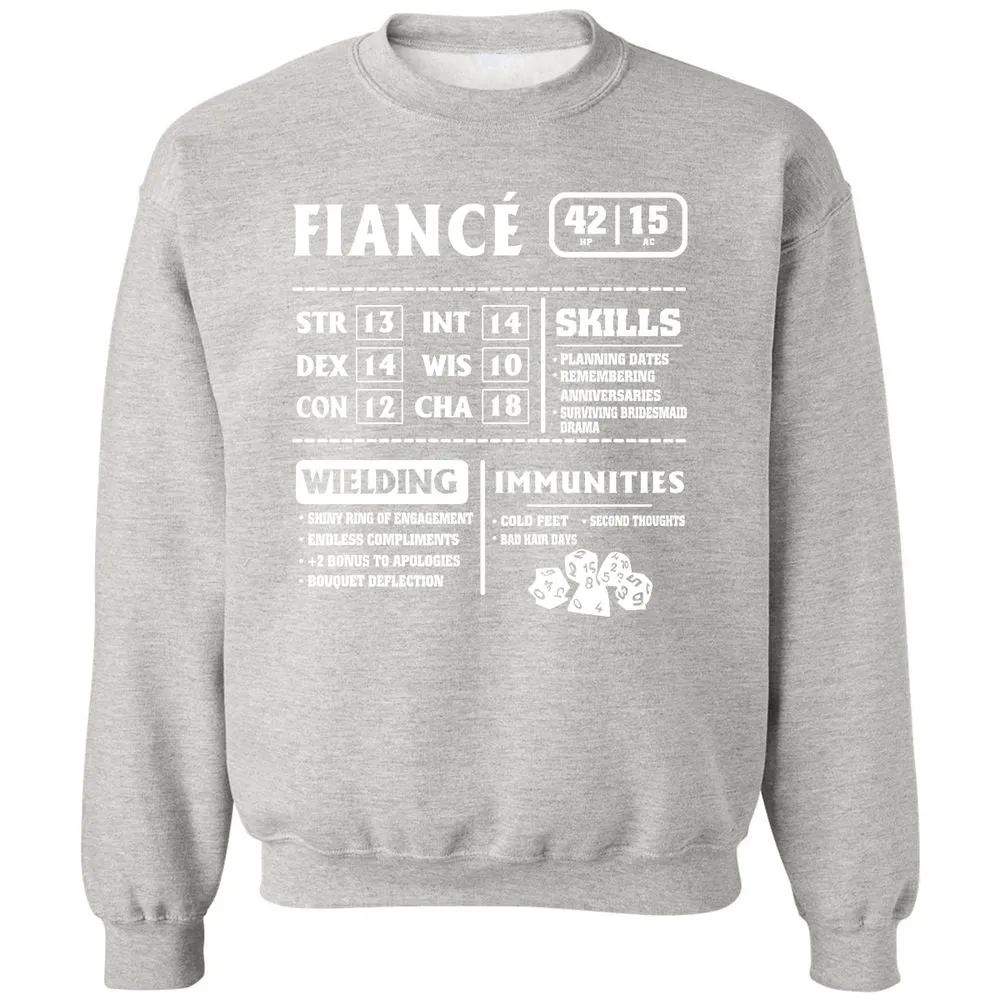 Fiance Stats Classic Unisex Sweatshirt - Ash - 8