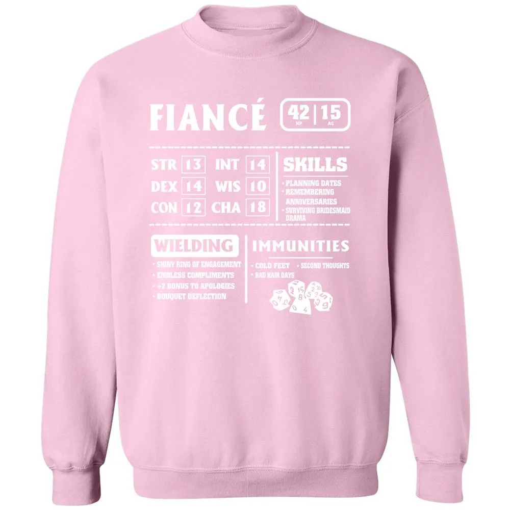 Fiance Stats Classic Unisex Sweatshirt - Light Pink - 3
