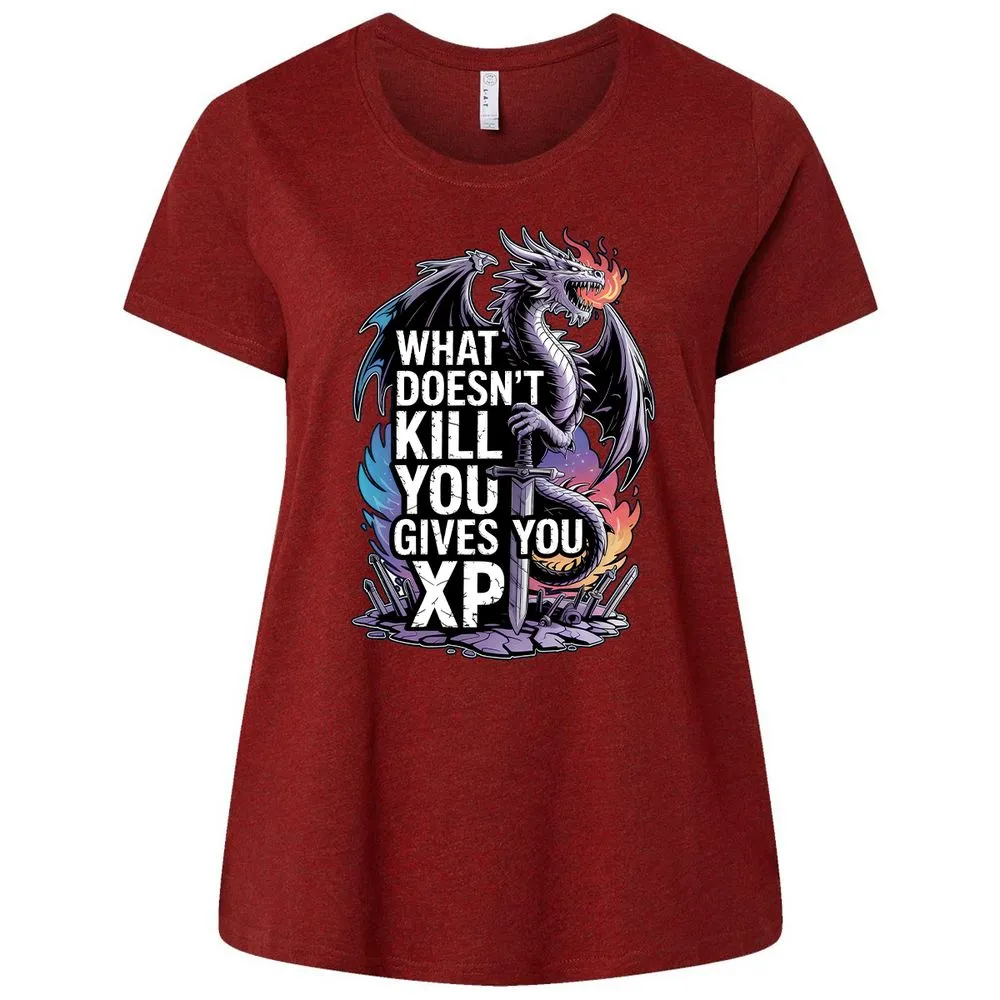 What Doesn't Kill You Dragon Ladies Curvy Jersey - Cardinal - 10