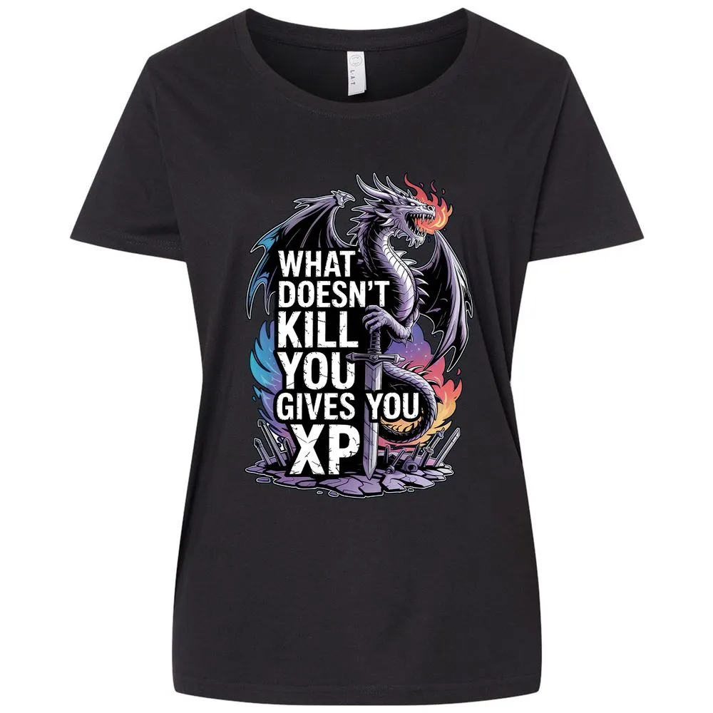 What Doesn't Kill You Dragon Ladies Curvy Jersey - Blended Black - 1