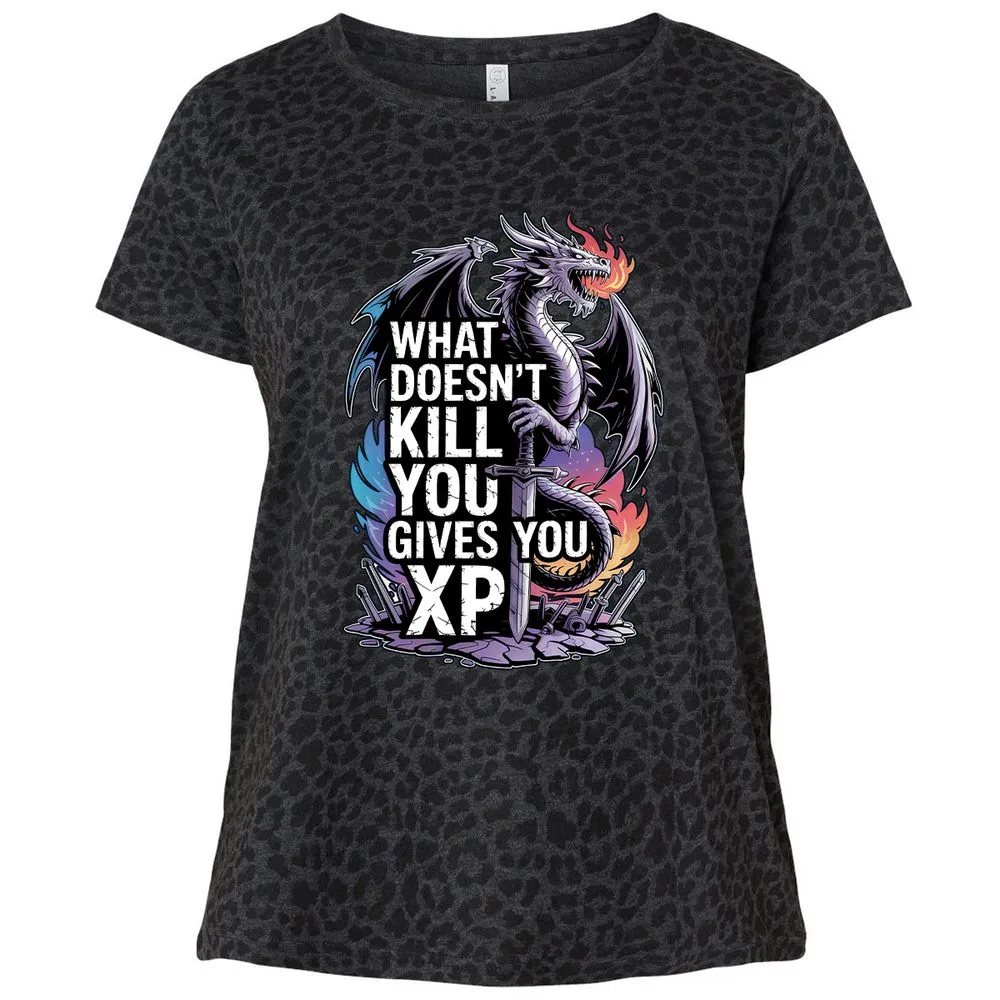 What Doesn't Kill You Dragon Ladies Curvy Jersey - Black Leopard - 11
