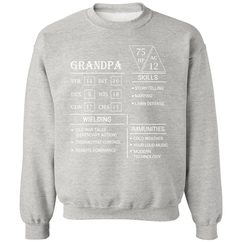 Grandpa Stats Classic Unisex Sweatshirt - Ash - 8