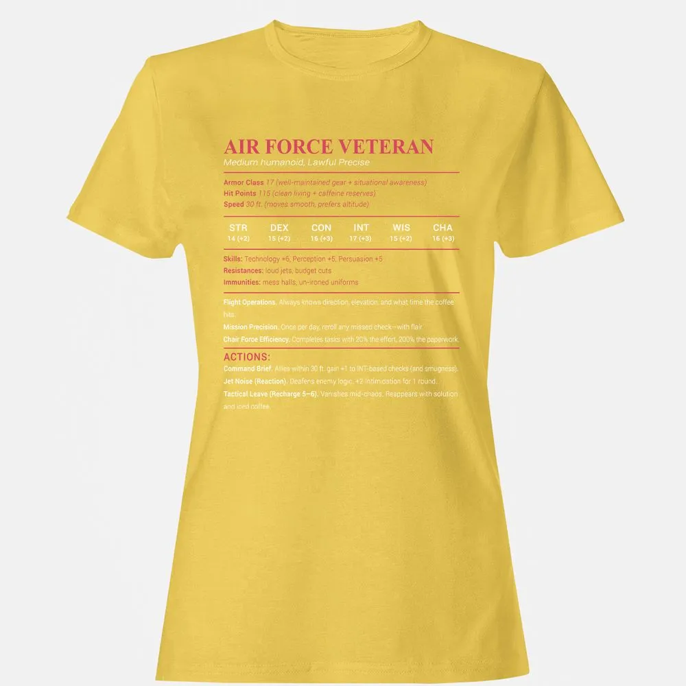 Air Force Veteran Women's T-Shirt - Daisy - 4