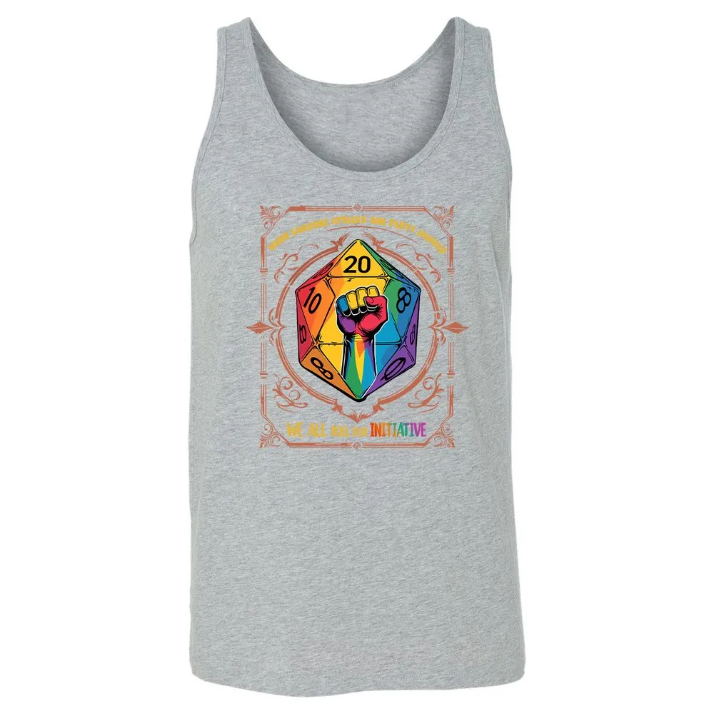Roll For Initiative Unisex Jersey Tank - Athletic Heather - 4