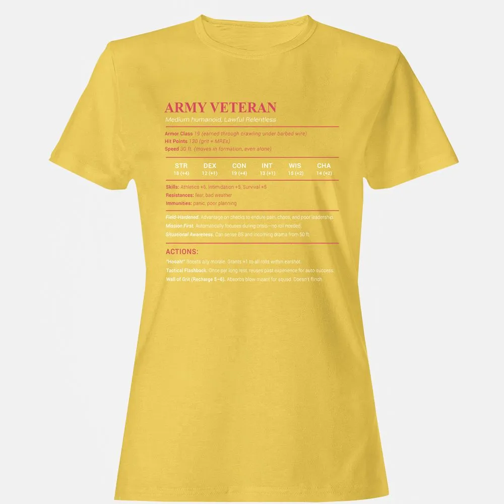 Army Veteran Women's T-Shirt - Daisy - 4
