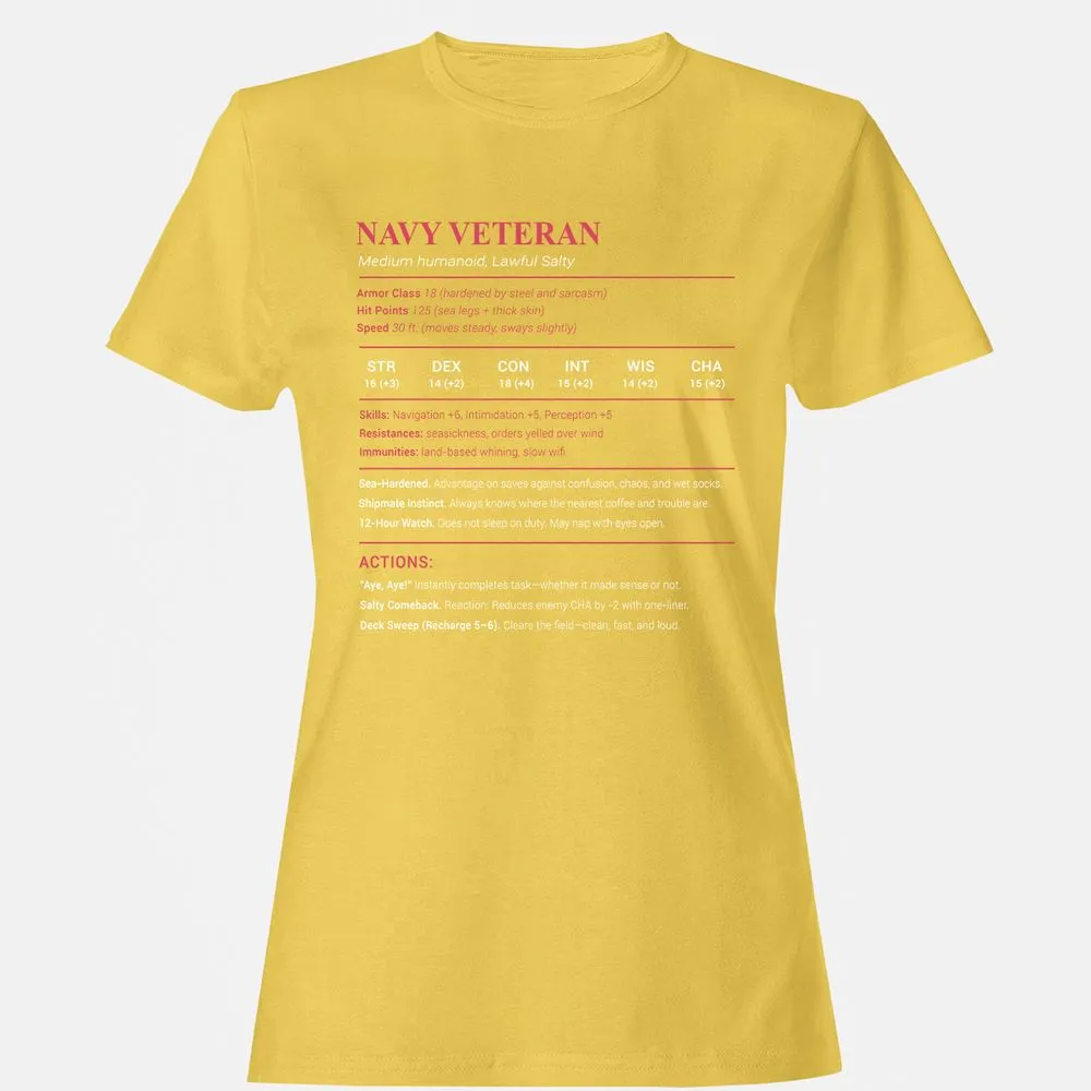 Navy Veteran Women's T-Shirt - Daisy - 4