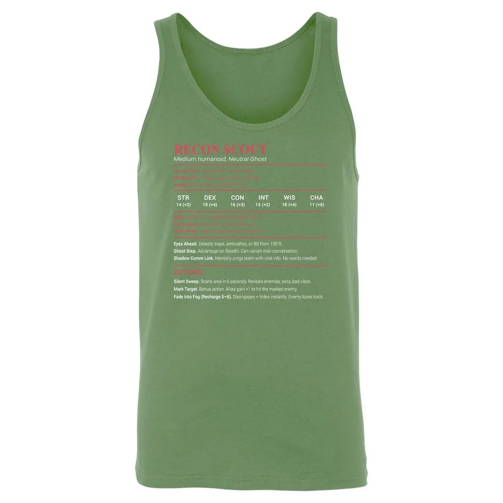 Recon Scout Unisex Jersey Tank - Leaf - 10