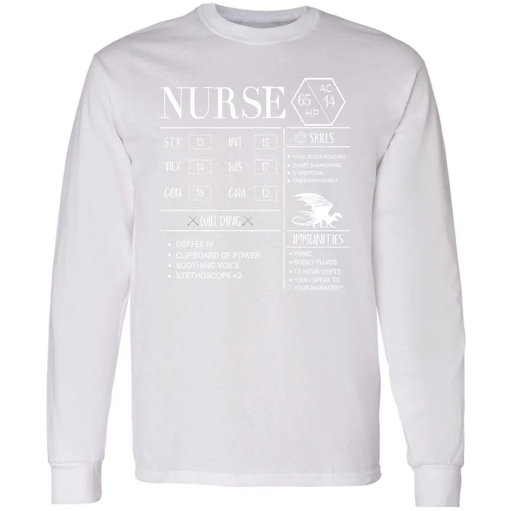 Nurse New Long Sleeve T-Shirt - White - 5