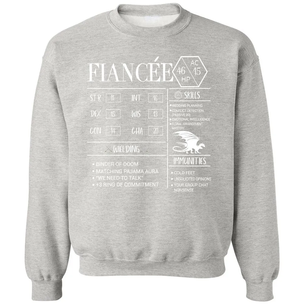 Fiancee Stats Classic Unisex Sweatshirt - Ash - 8