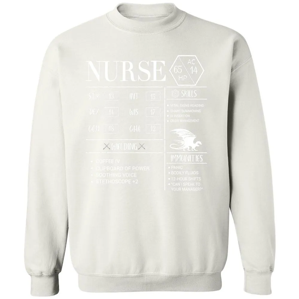 Nurse New Classic Unisex Sweatshirt - White - 12