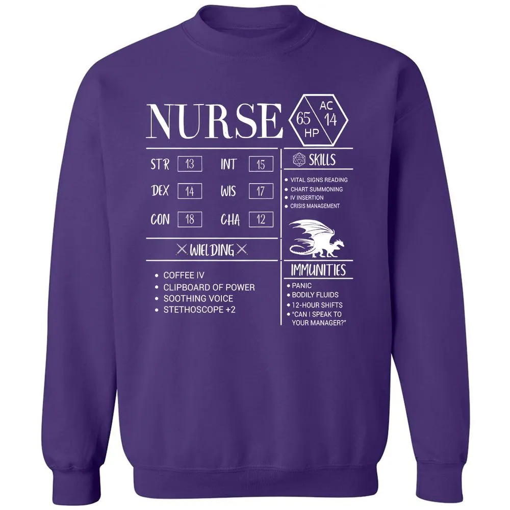 Nurse New Classic Unisex Sweatshirt - Purple - 6