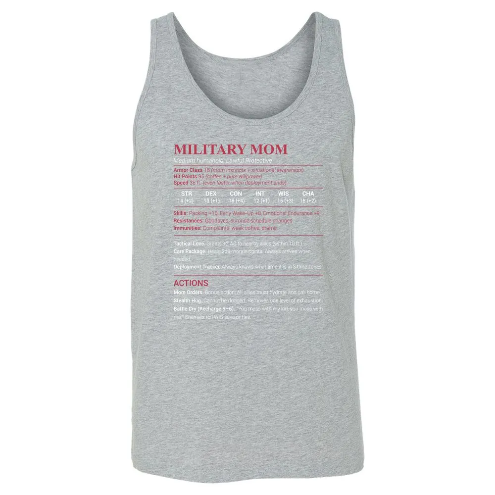Military Mom Unisex Jersey Tank - Athletic Heather - 4