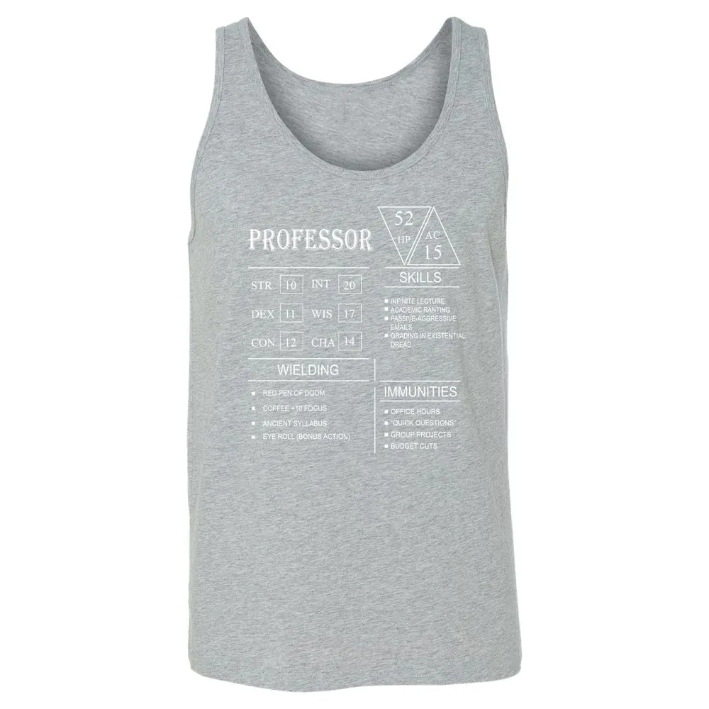 Professor New Unisex Jersey Tank - Athletic Heather - 4