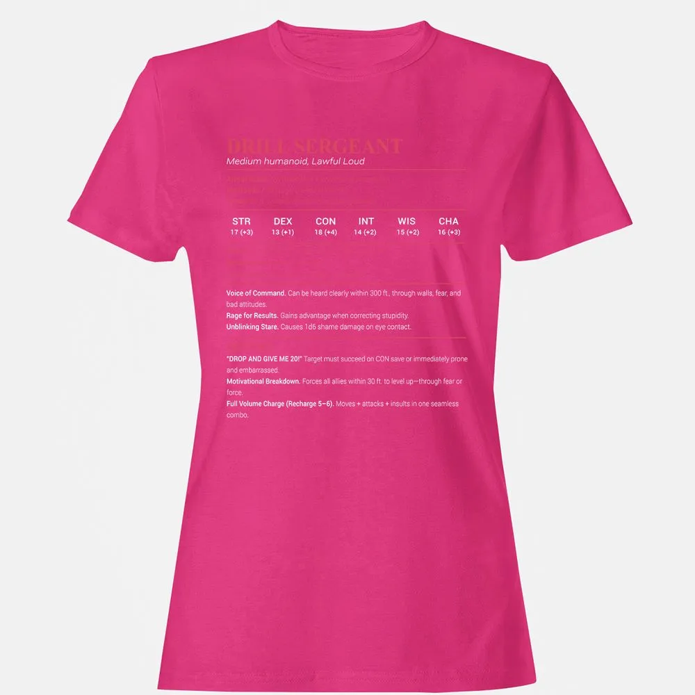 DRILL SERGEANT Women's T-Shirt - Heliconia - 6