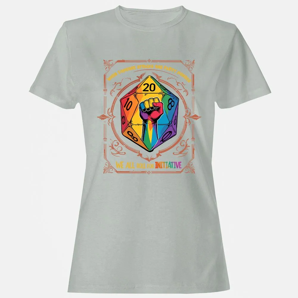 Roll For Initiative Women's T-Shirt - Ash - 2