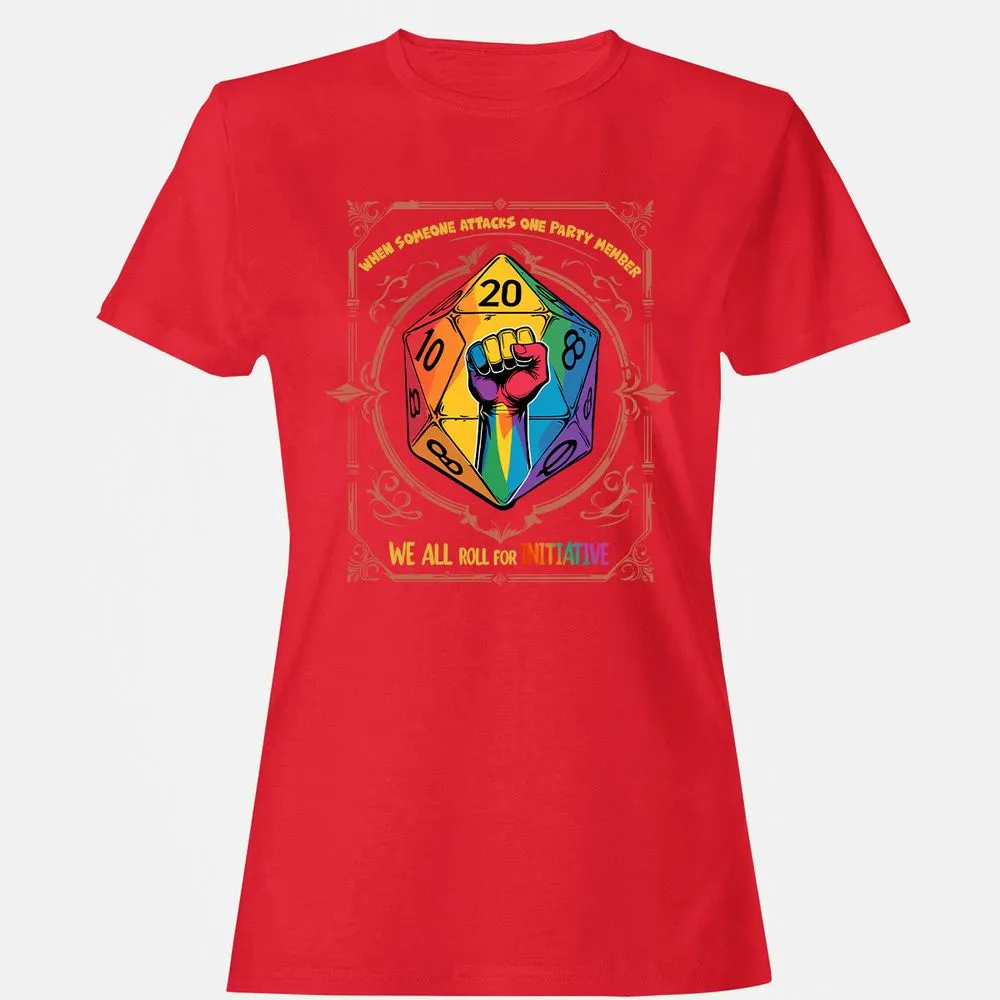 Roll For Initiative Women's T-Shirt - Red - 13