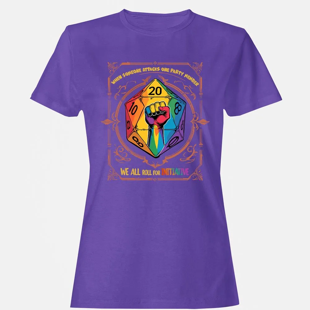 Roll For Initiative Women's T-Shirt - Purple - 12