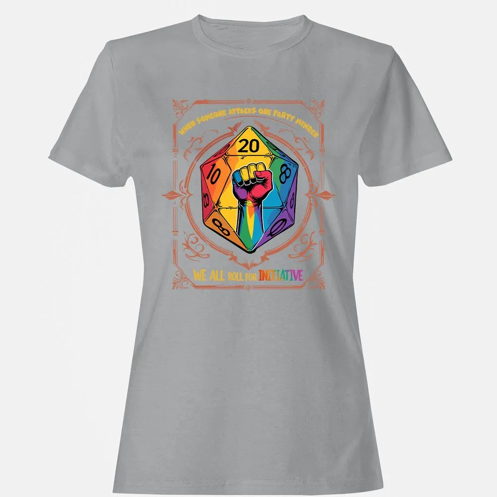 Roll For Initiative Women's T-Shirt - Sport Grey - 15