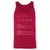 Actress Stats Unisex Jersey Tank - Red - 11