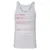 Actress Stats Unisex Jersey Tank - White - 14