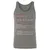 Actress Stats Unisex Jersey Tank - Grey Triblend - 8