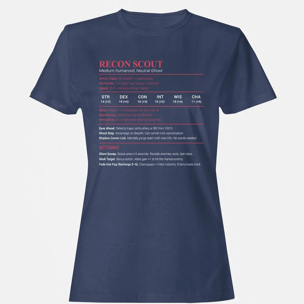 Recon Scout Women's T-Shirt - Navy - 10