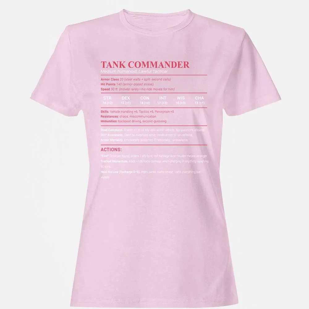 Tank Commander Women's T-Shirt - Light Pink - 9