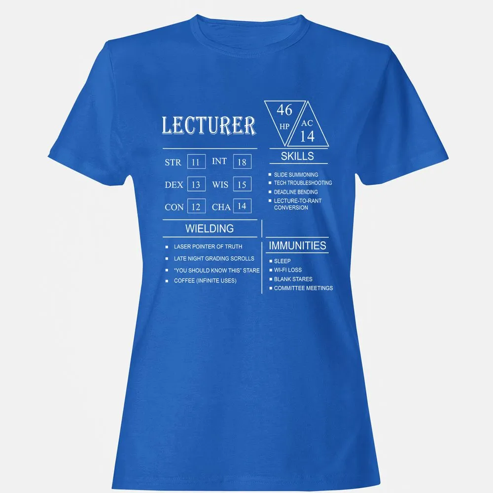 Lecturer New Women's T-Shirt - Royal - 14
