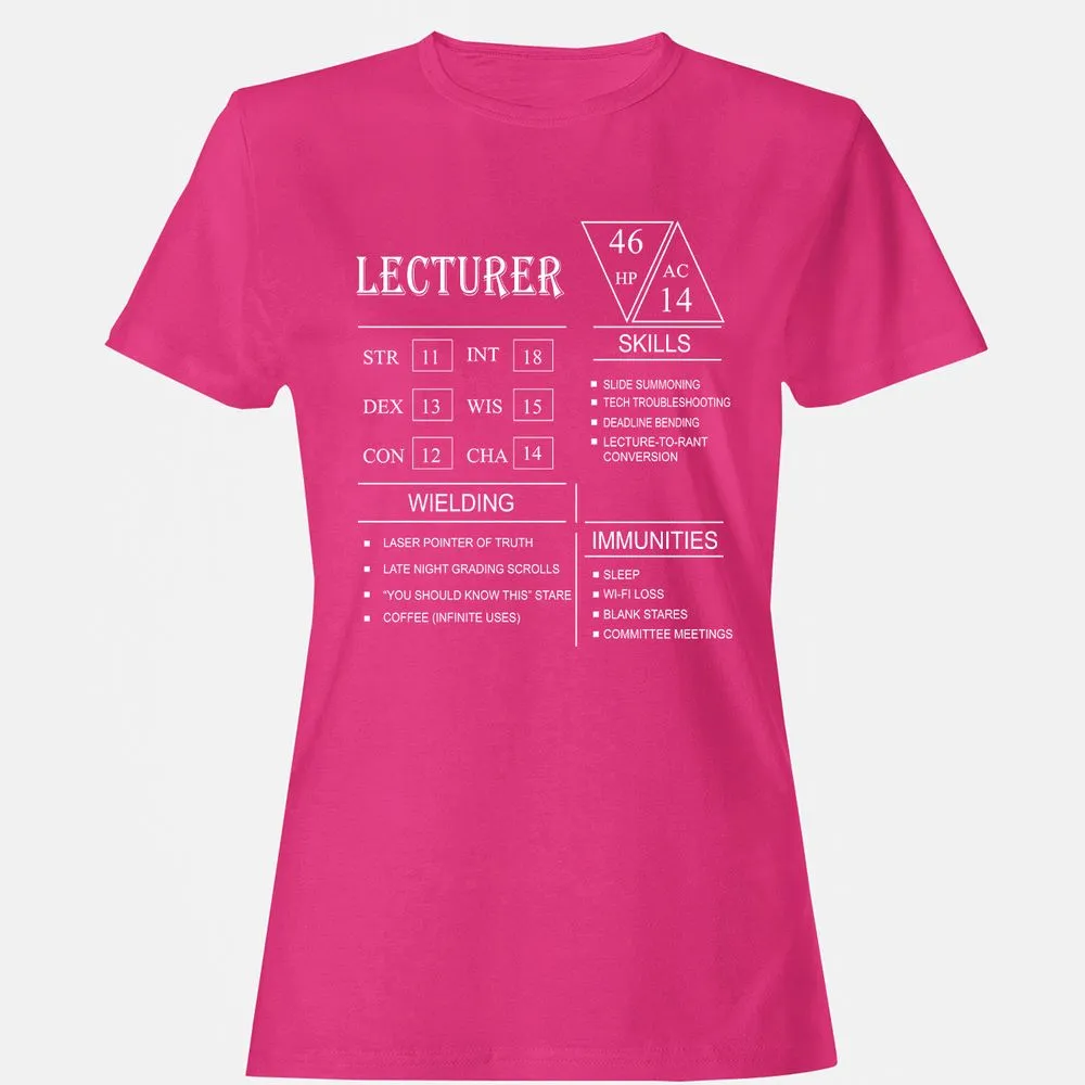 Lecturer New Women's T-Shirt - Heliconia - 6