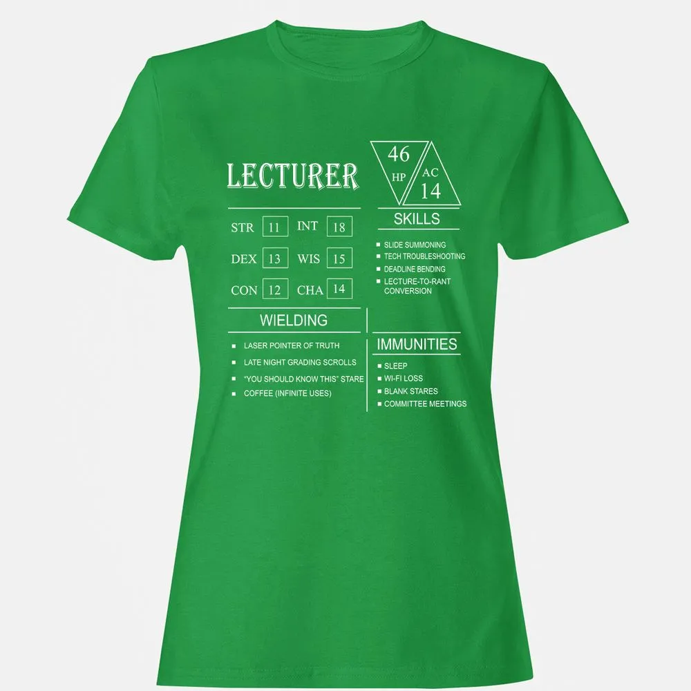 Lecturer New Women's T-Shirt - Irish Green - 7
