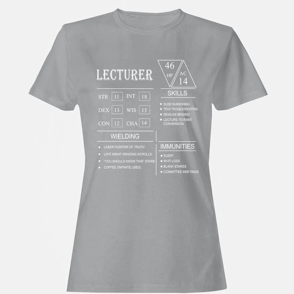 Lecturer New Women's T-Shirt - Sport Grey - 15