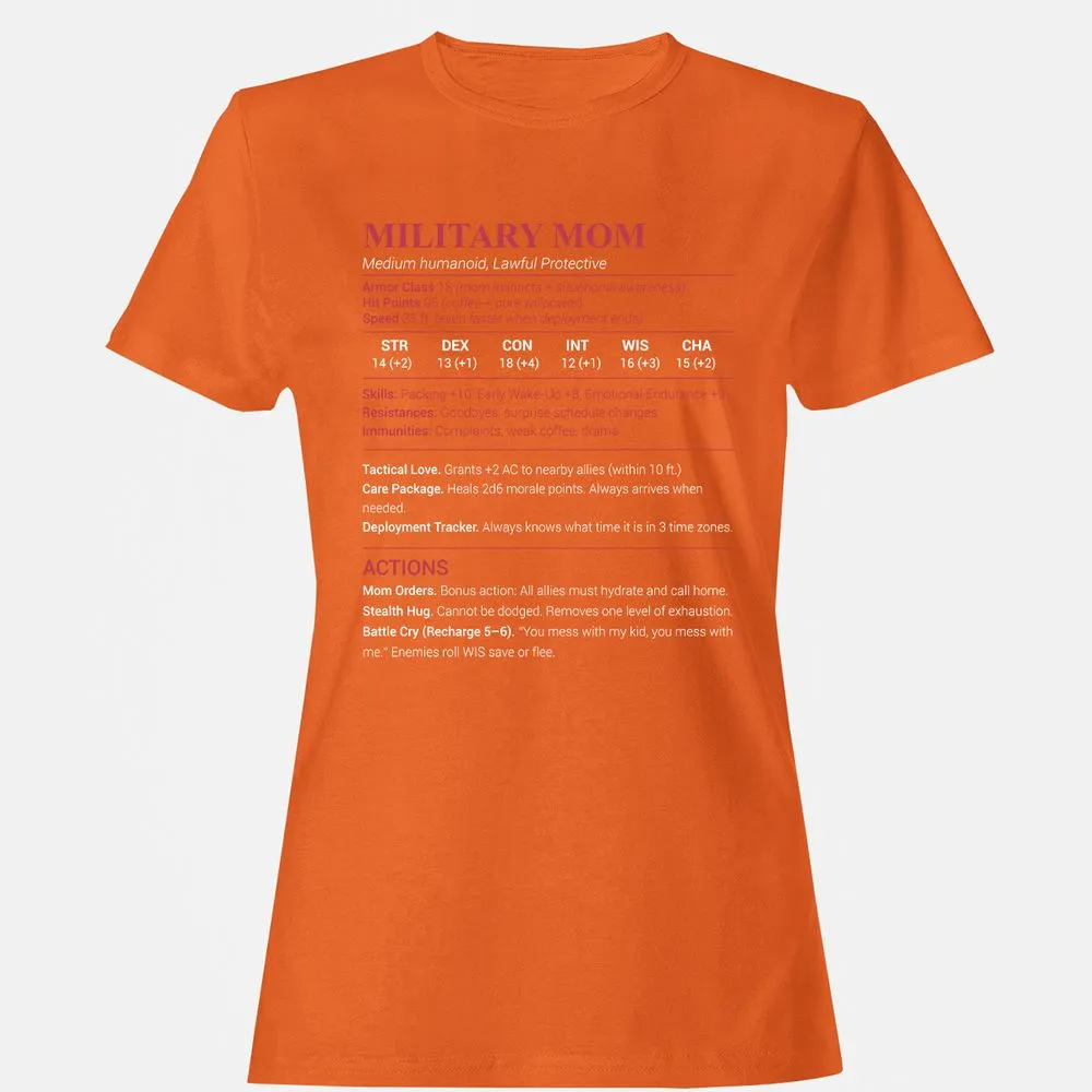 Military Mom Women's T-Shirt - Orange - 11