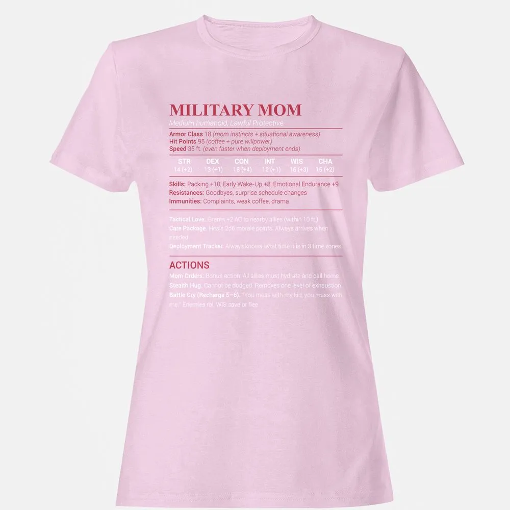 Military Mom Women's T-Shirt - Light Pink - 9
