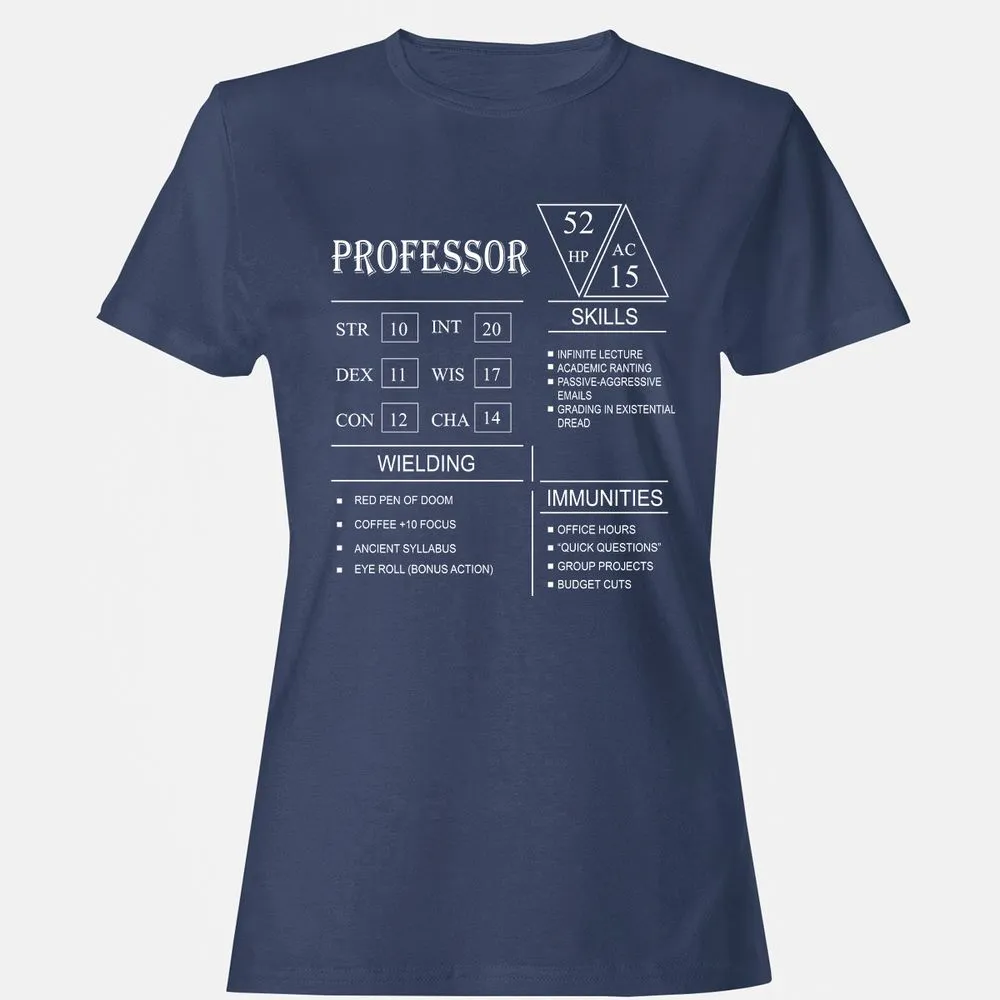 Professor New Women's T-Shirt - Navy - 10