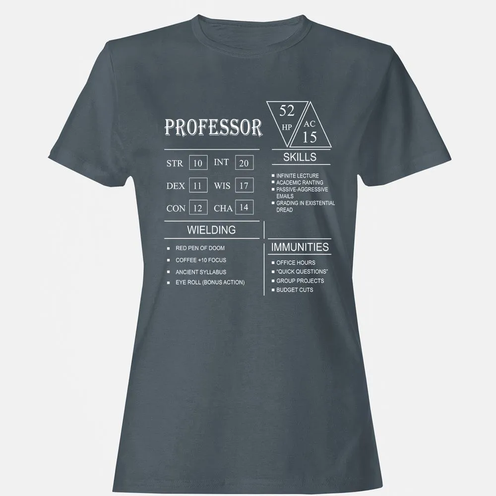 Professor New Women's T-Shirt - Charcoal - 3