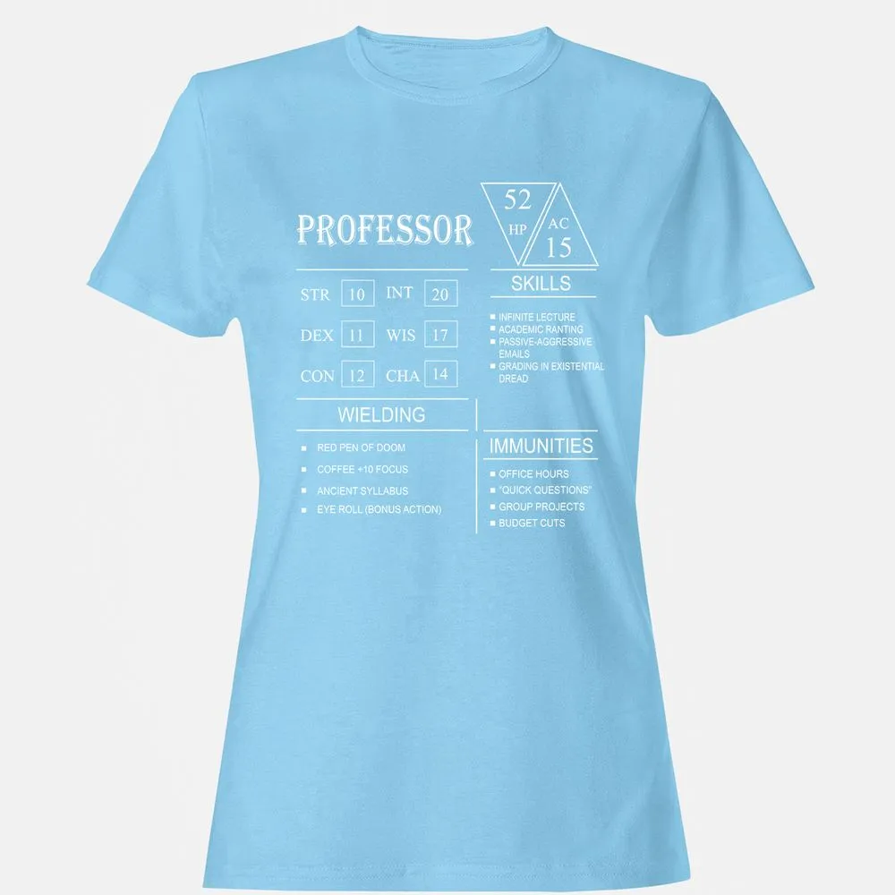 Professor New Women's T-Shirt - Light Blue - 8