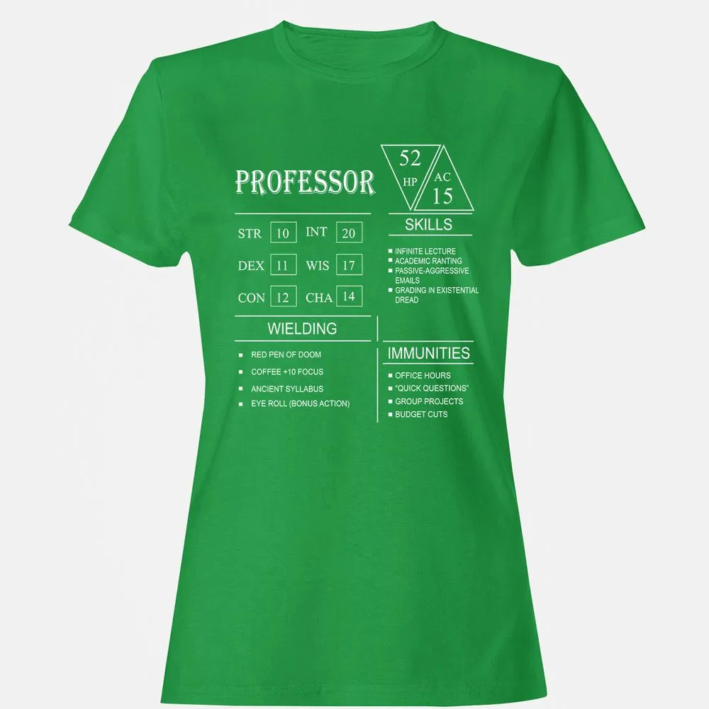 Professor New Women's T-Shirt - Irish Green - 7