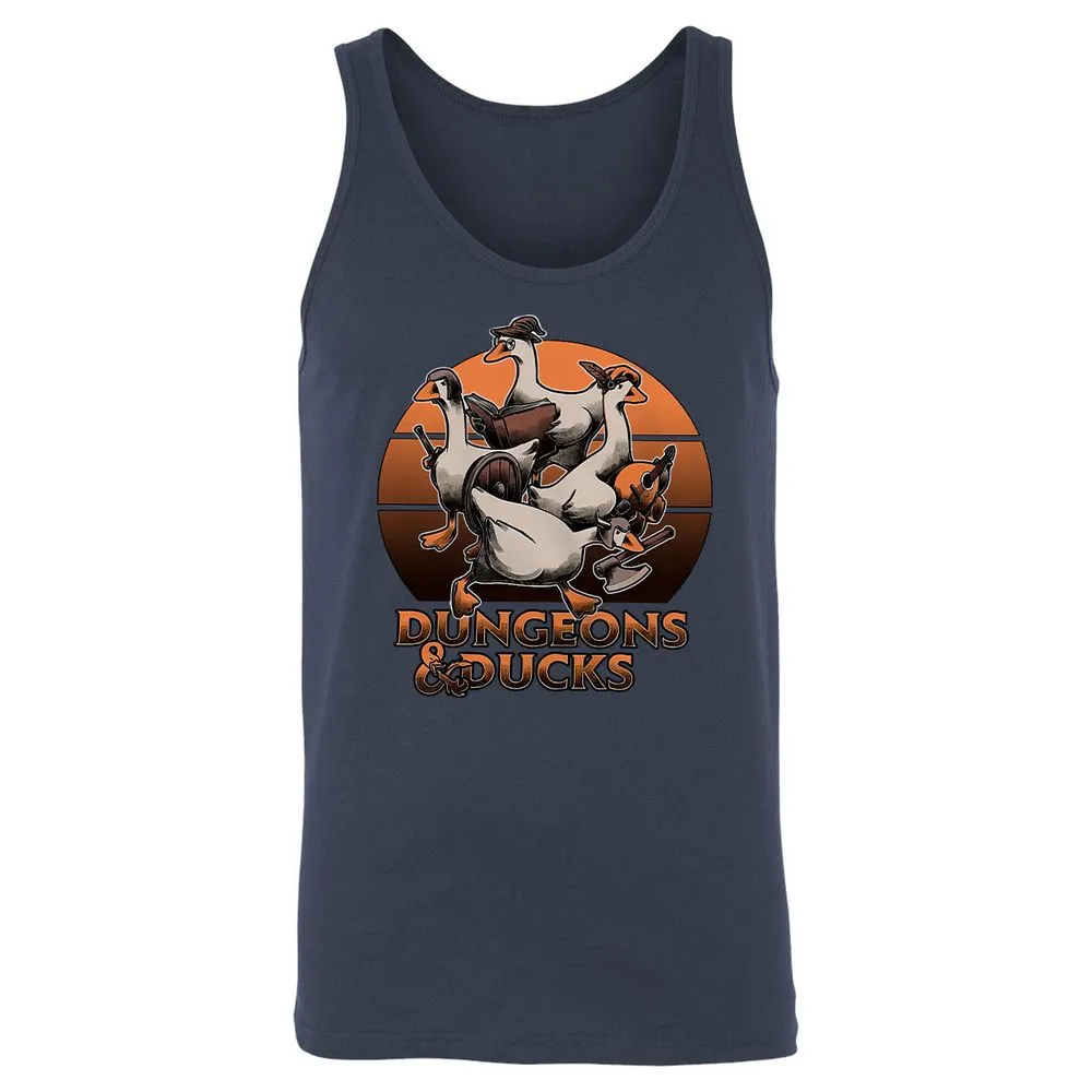 Dungeons And Ducks Unisex Jersey Tank - Navy - 2