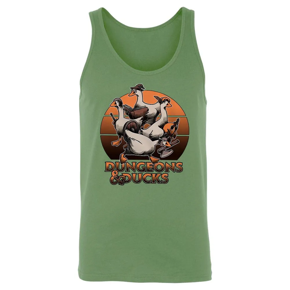 Dungeons And Ducks Unisex Jersey Tank - Leaf - 10