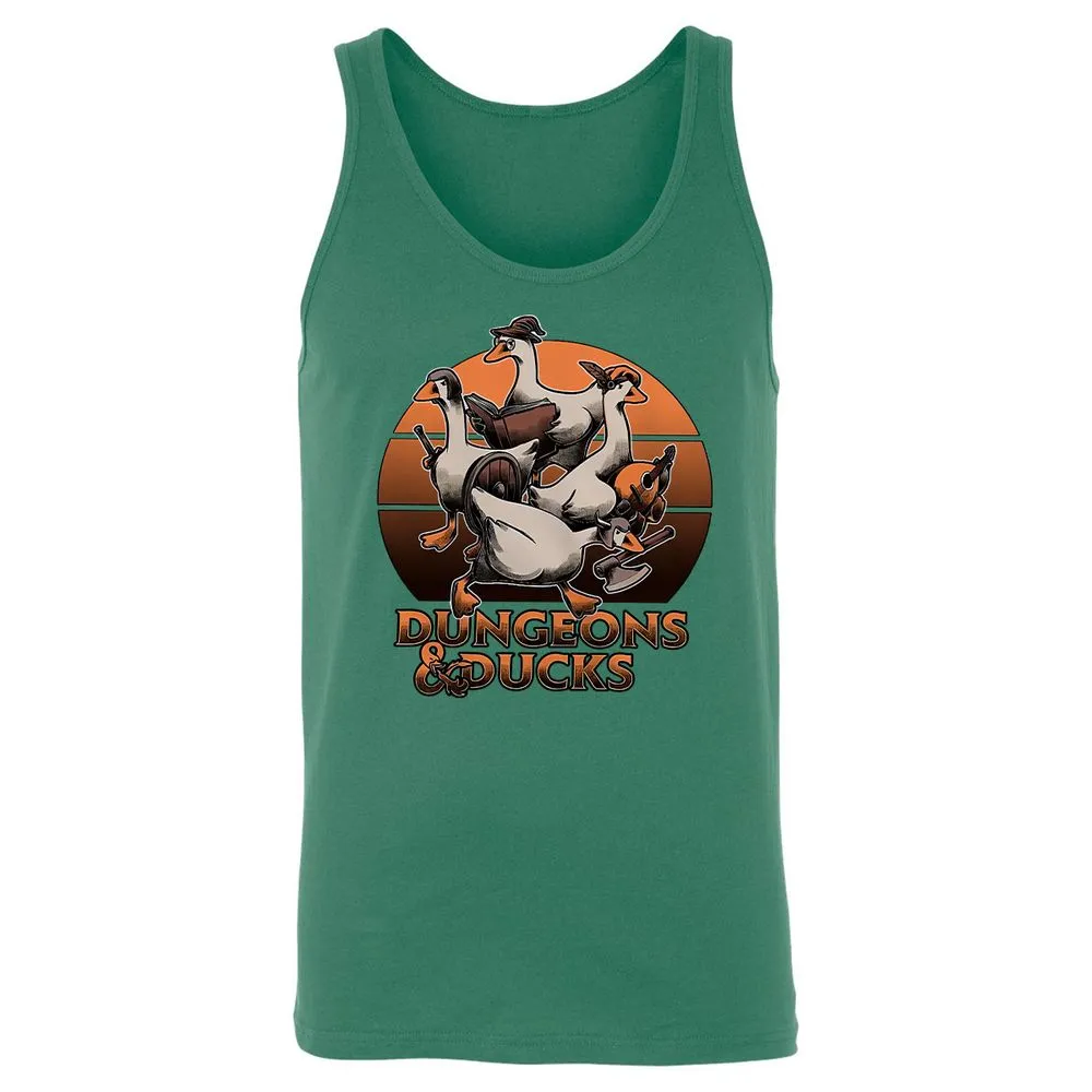 Dungeons And Ducks Unisex Jersey Tank - Kelly - 9