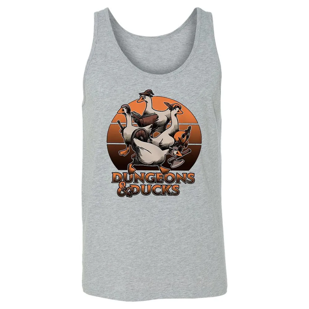 Dungeons And Ducks Unisex Jersey Tank - Athletic Heather - 4