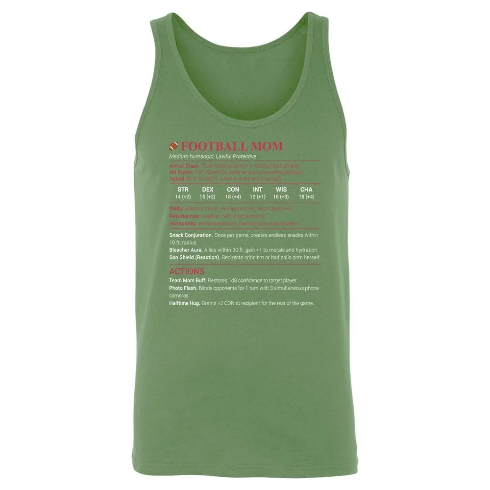 Football Mom Unisex Jersey Tank - Leaf - 10