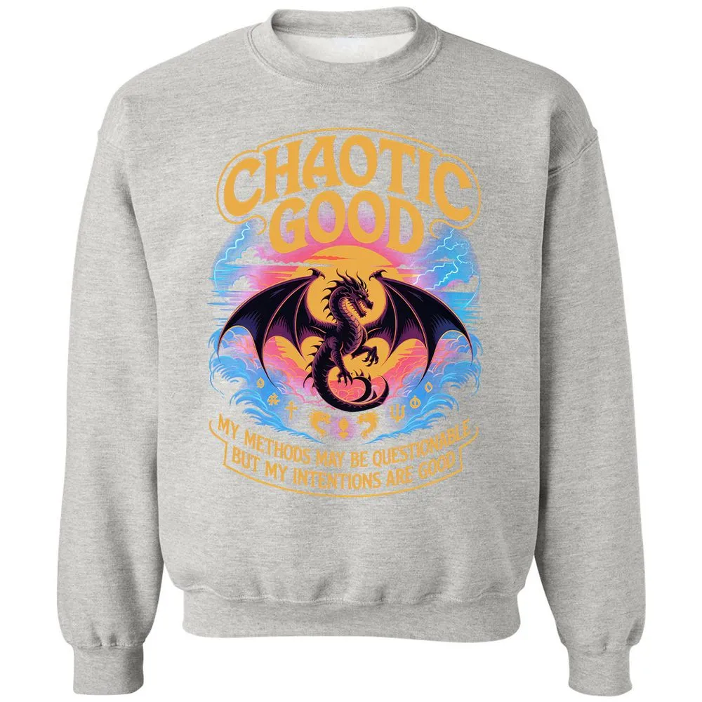 Chaotic Good Classic Unisex Sweatshirt - Ash - 8