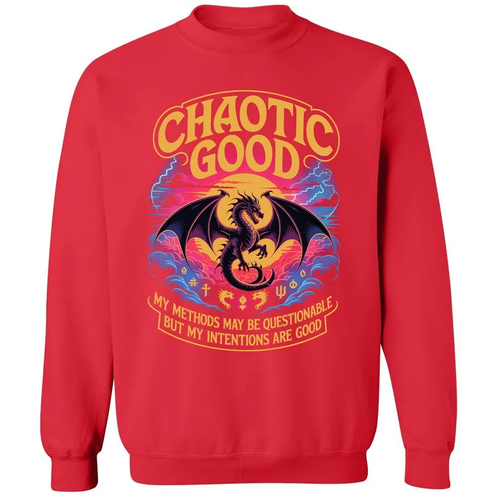 Chaotic Good Classic Unisex Sweatshirt - Red - 5