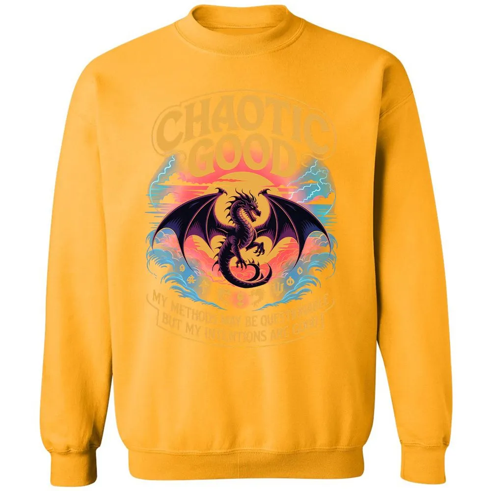 Chaotic Good Classic Unisex Sweatshirt - Gold - 11