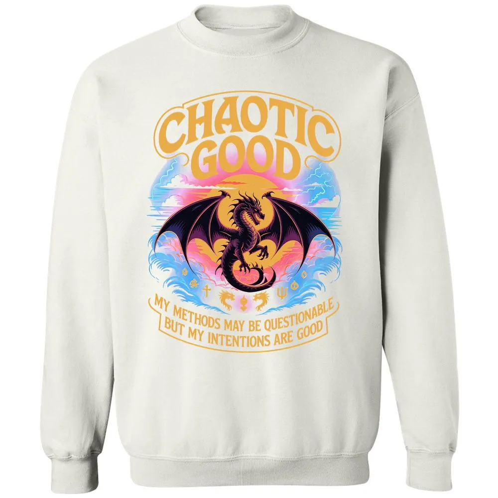 Chaotic Good Classic Unisex Sweatshirt - White - 12