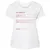 Actress Stats Ladies Curvy Jersey - White - 6